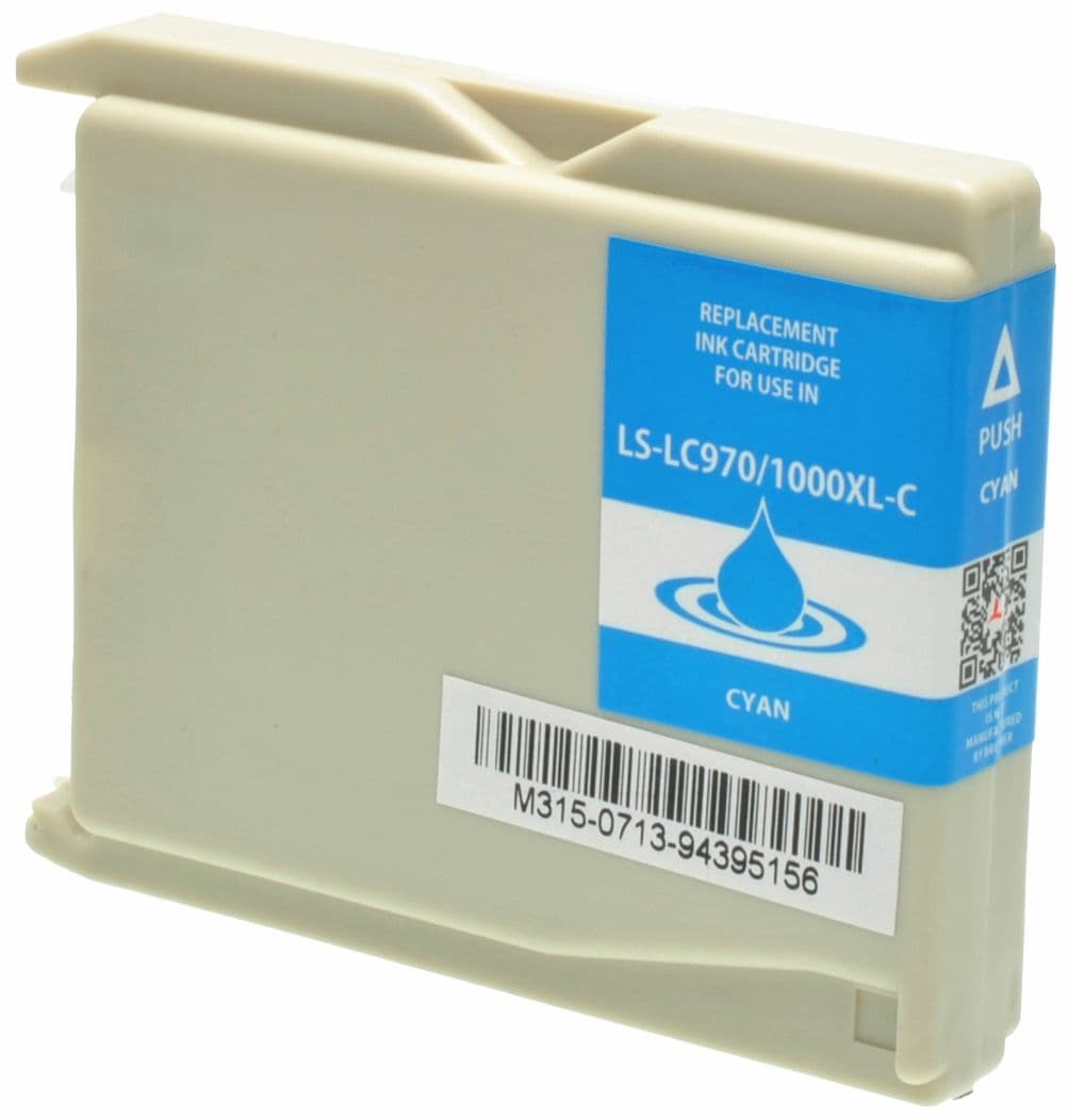 Cartus compatibil Brother LC 1000 Cyan (LC-1000C, LC1000C)