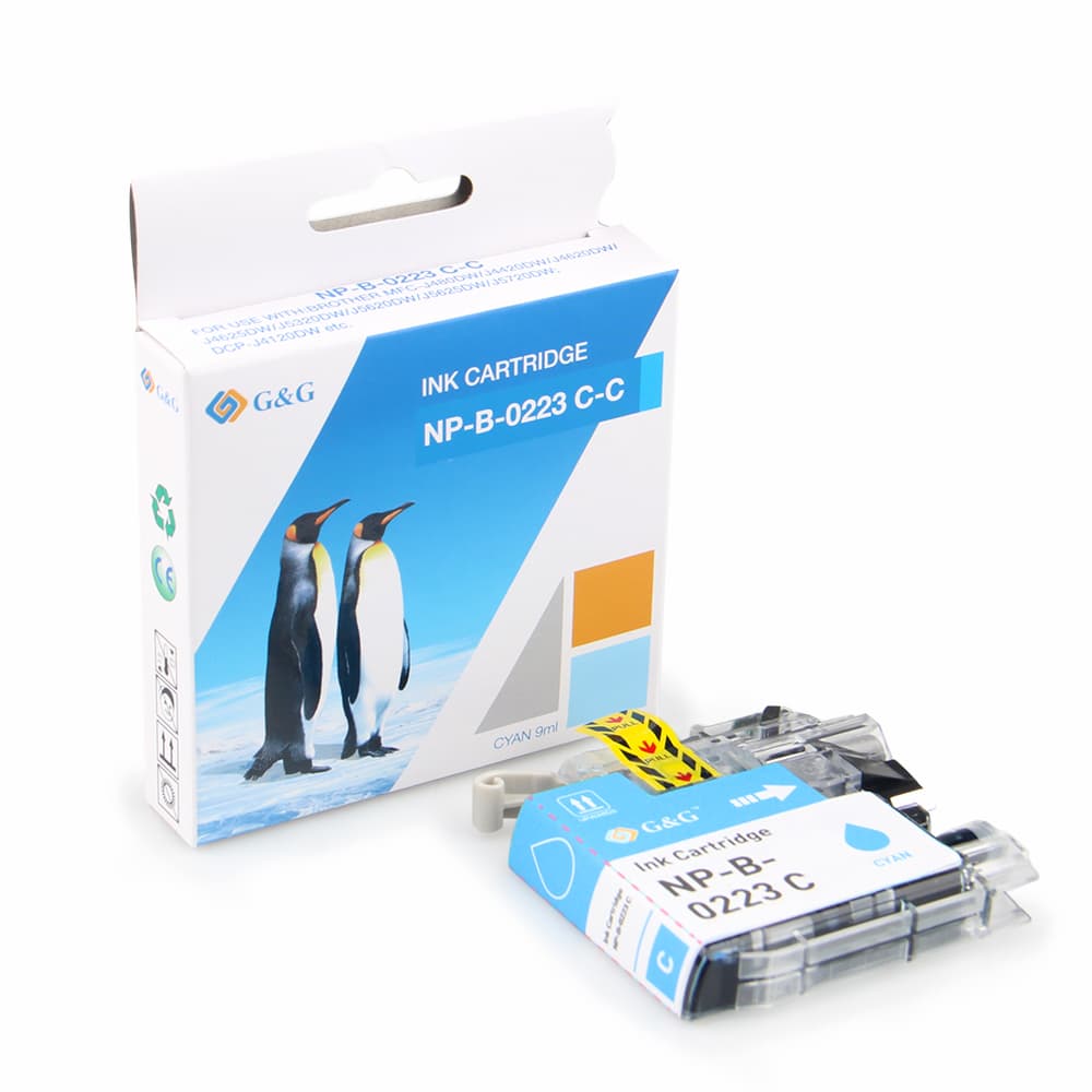Cartus Premium G&G (0.6K) Brother LC 223 Cyan (LC-223C, LC223C)