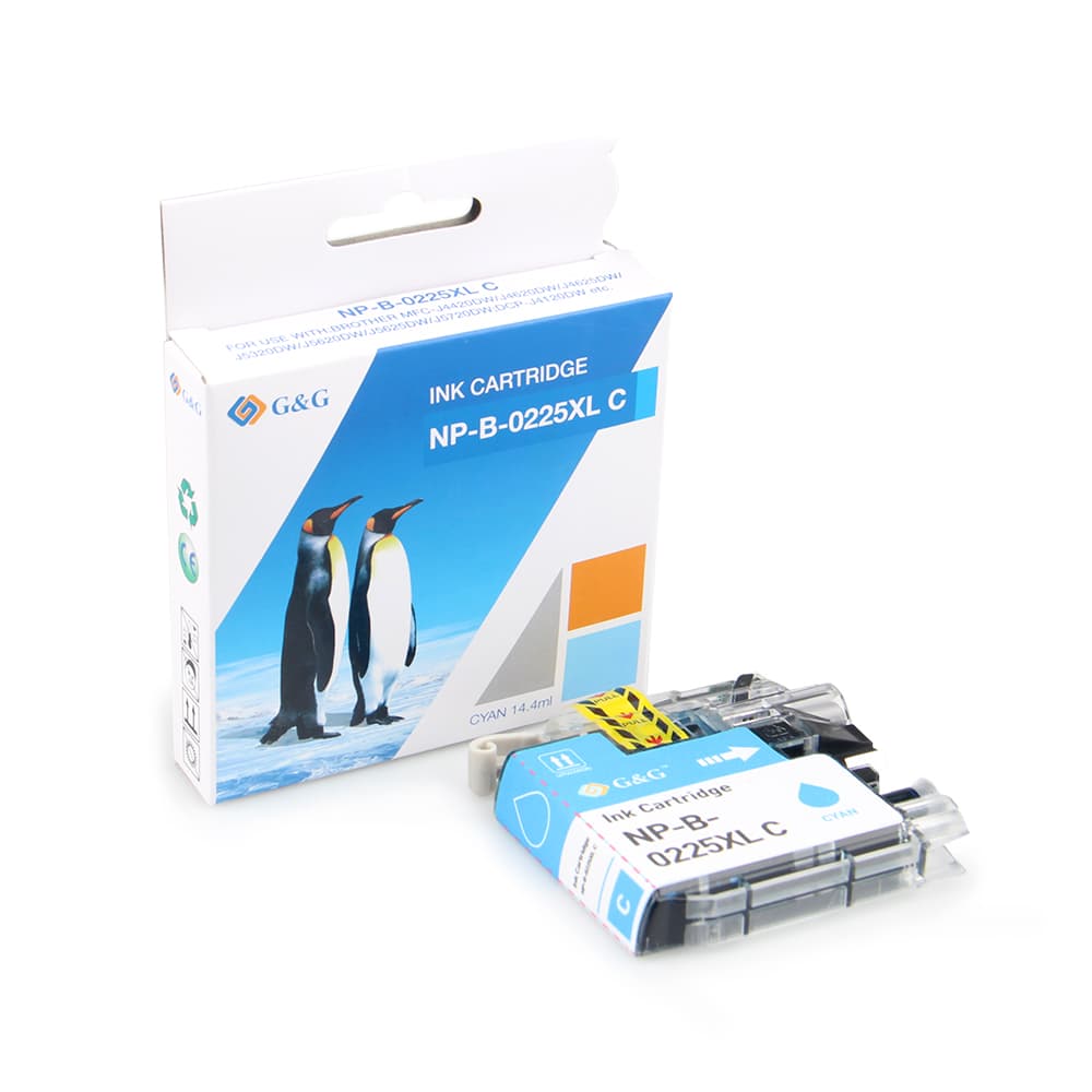 Cartus Premium G&G (1.2K) Brother LC 225 XL Cyan (LC-225XLC, LC225XLC)