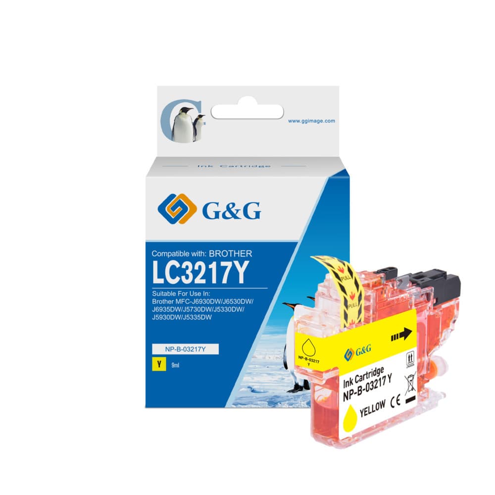 Cartus Premium G&G Brother LC 3217 Yellow (LC-3217Y, LC3217Y)