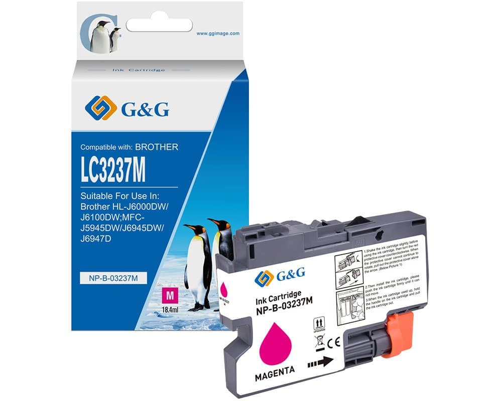 Cartus Premium G&G Brother LC 3237 Magenta (LC-3237M, LC3237M)