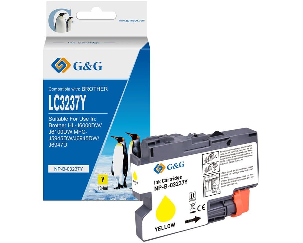 Cartus Premium G&G Brother LC 3237 Yellow (LC-3237Y, LC3237Y)