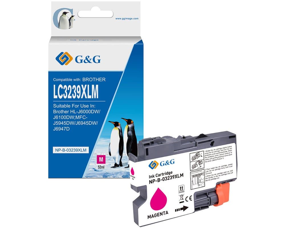Cartus Premium G&G (5K) Brother LC 3239XL Magenta (LC-3239XLM, LC3239XLM)