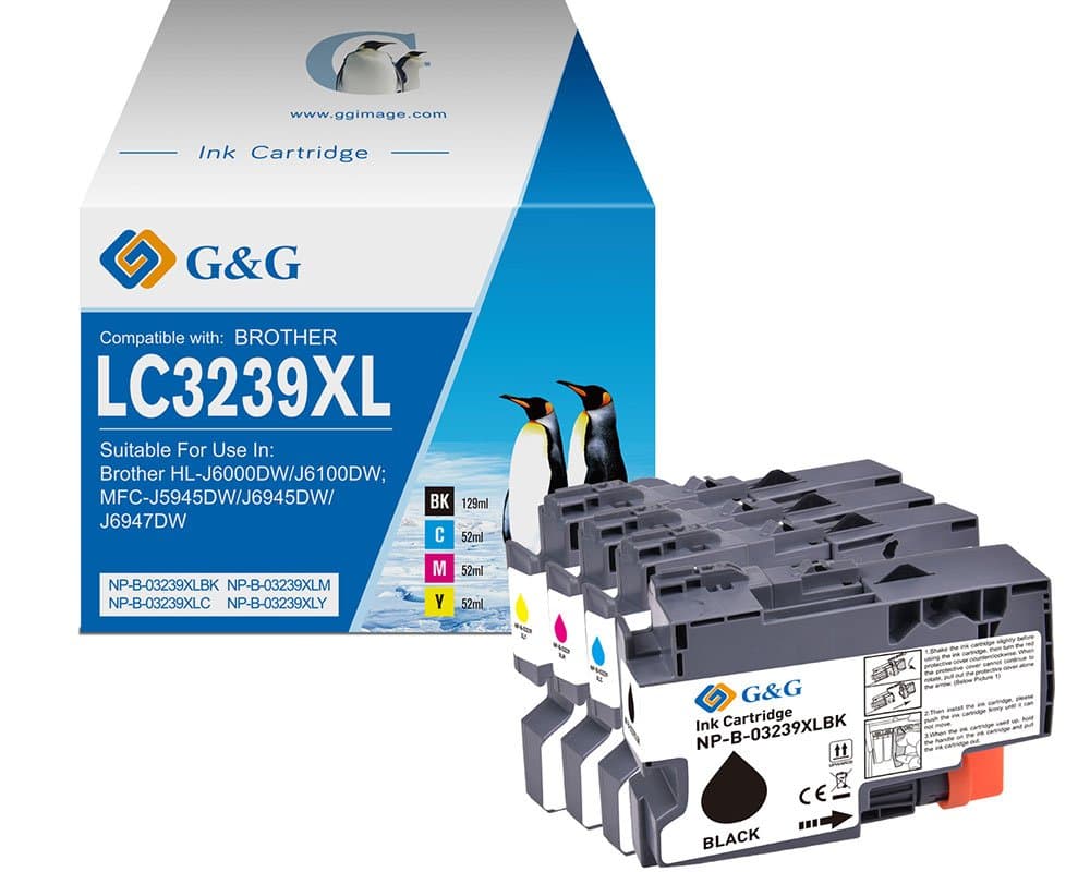 Pachet cartuse premium G&G Brother LC 3239XL (LC-3239XL, LC3239XL)