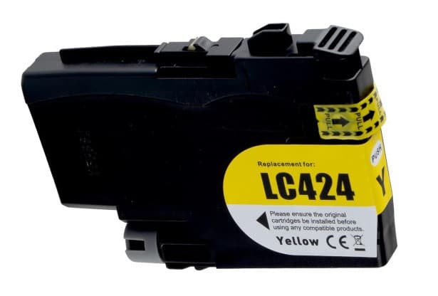 Cartus compatibil (0.75K) Brother LC 424 Yellow (LC-424Y, LC424Y)
