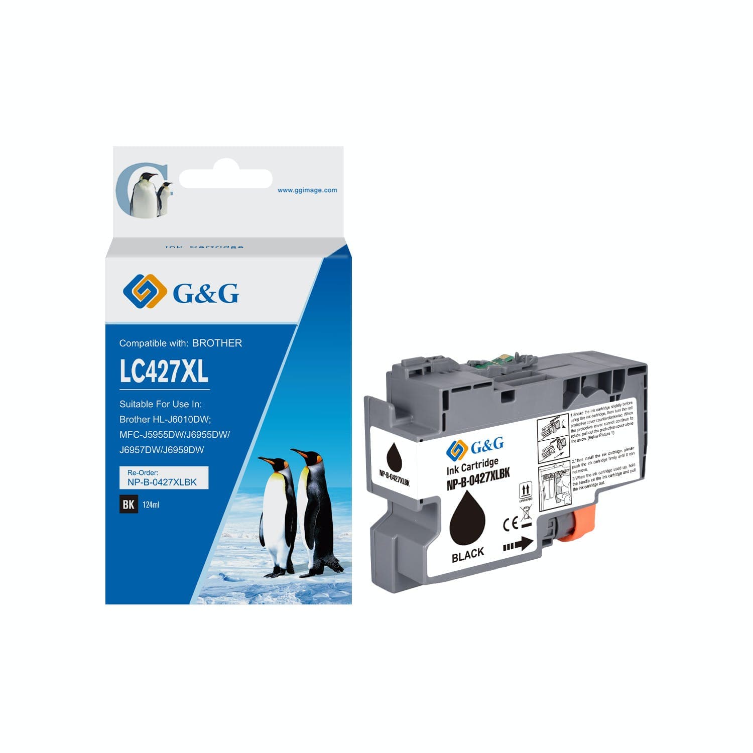 Cartus Premium G&G (6K) Brother LC 427XL Black (LC-427XLBK, LC427XLBK)