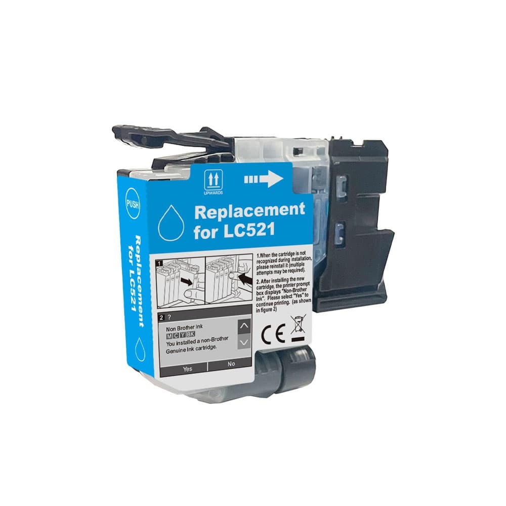 Cartus compatibil Brother LC 521 Cyan (LC-521C, LC521C)