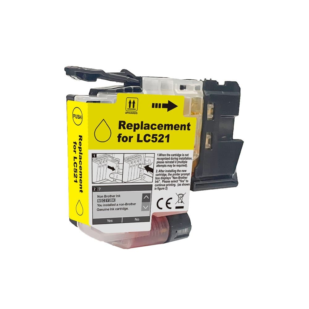 Cartus compatibil Brother LC 521 Yellow (LC-521Y, LC521Y)