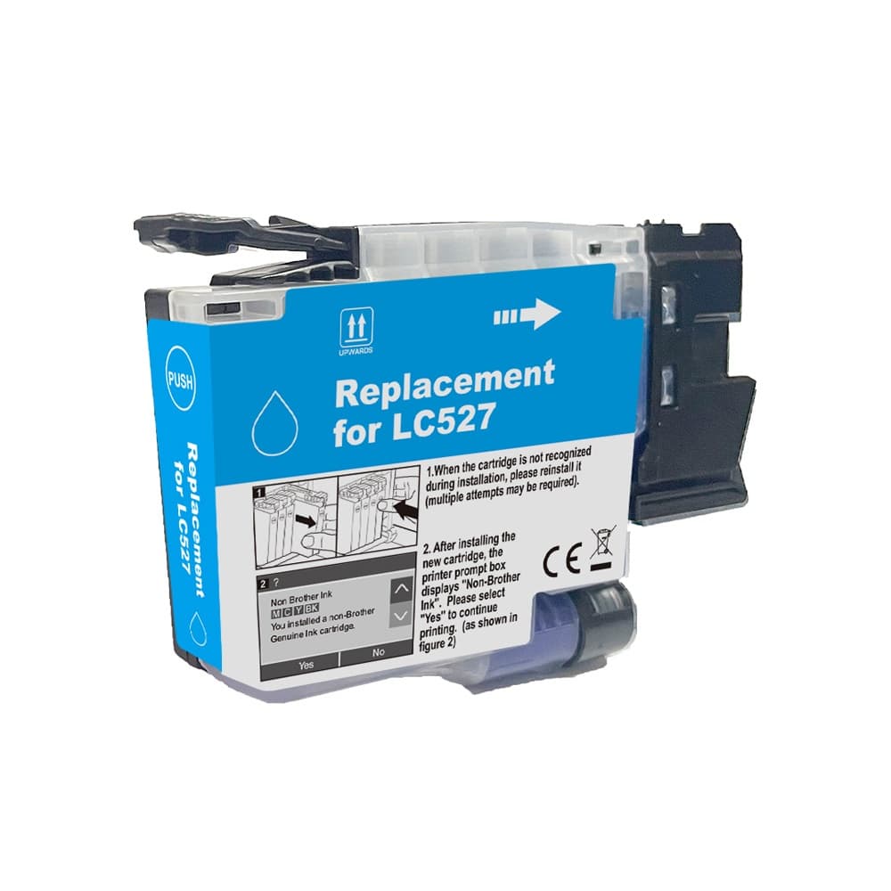 Cartus compatibil pigment Brother LC 527 Cyan (LC-527C, LC527C)