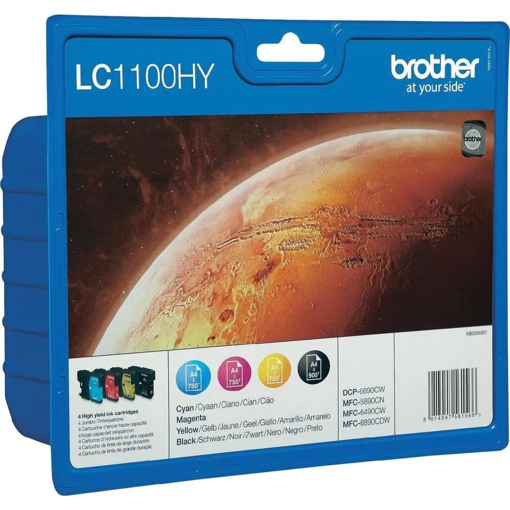 Set cartuse de cerneala Brother LC 1100HY VALBP (LC-1100HYVALBP, LC1100HYVALBP)