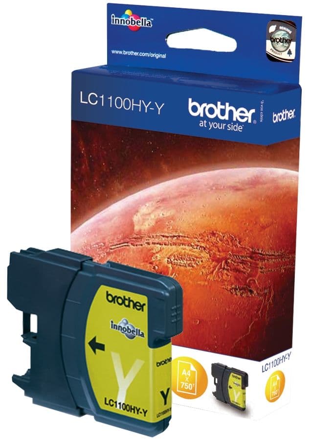 Cartus de cerneala Brother LC 1100HY Yellow (LC-1100HYY, LC1100HYY)