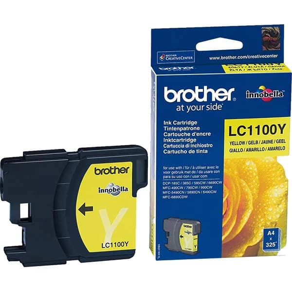 Cartus de cerneala Brother LC 1100 Yellow (LC-1100Y, LC1100Y)