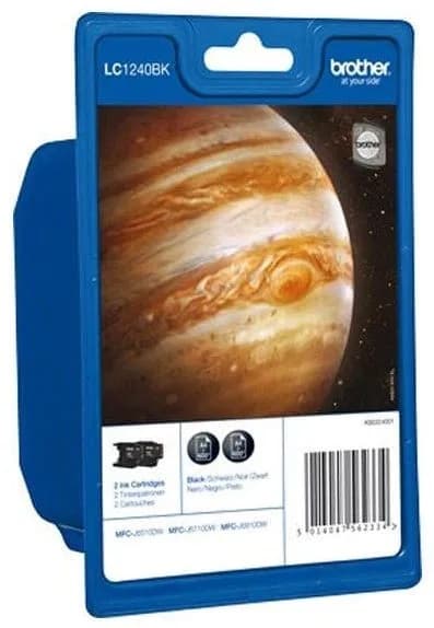 Set cartuse de cerneala Brother LC 1240 Black (x2) (LC-1240BKBP2, LC1240BKBP2)