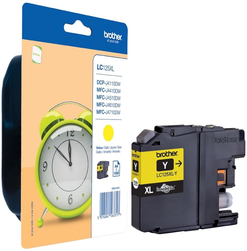 Cartus de cerneala Brother LC 125 XL Yellow (LC-125XLY, LC125XLY)