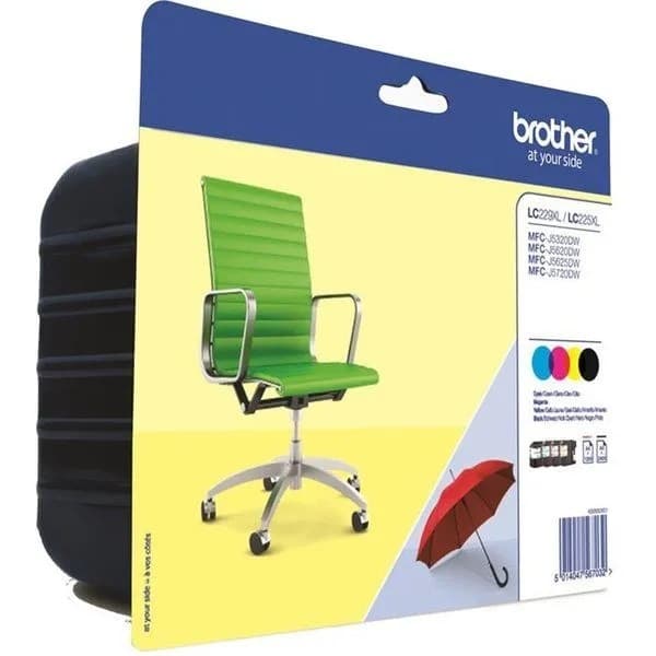 Set cartuse de cerneala Brother LC 229 XL CMYK (LC-229XLVALBP, LC229XLVALBP)