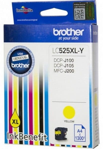 Cartus de cerneala Brother LC 525 XL Yellow (LC-525XLY, LC525XLY)