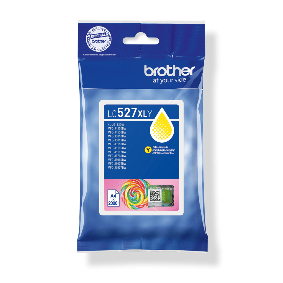 Cartus de Cerneala (2K) Brother LC 527XL Yellow (LC-527XLY, LC527XLY)