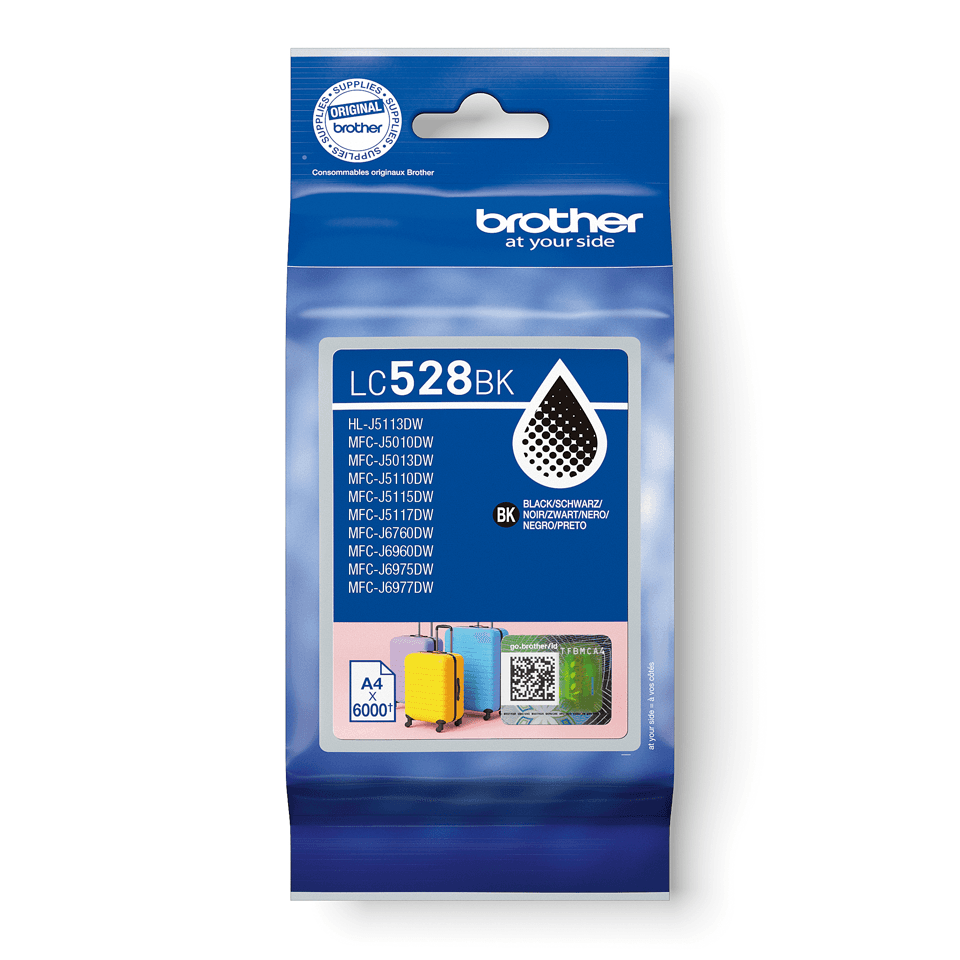 Cartus de Cerneala (6K) Brother LC 528 Black (LC-528BK, LC528BK)