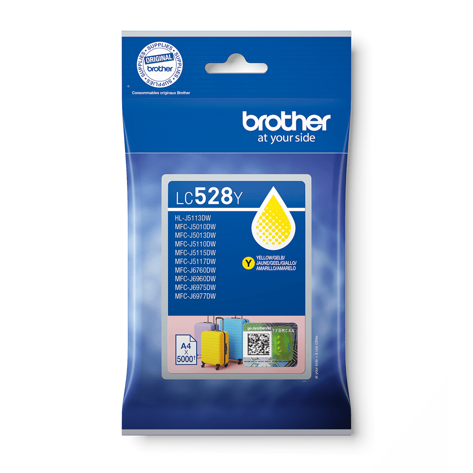 Cartus de Cerneala (5K) Brother LC 528 Yellow (LC-528Y, LC528Y)
