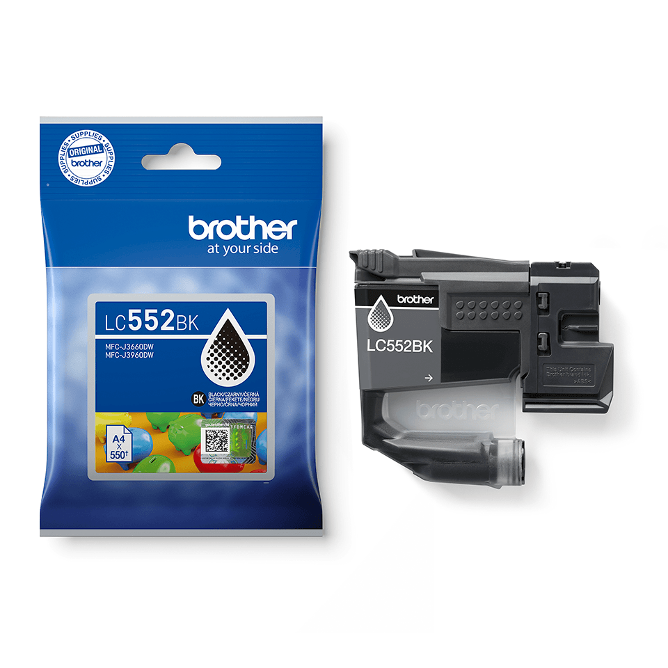 Cartus de Cerneala (0.55K) Brother LC 552 Black (LC-552BK, LC552BK)