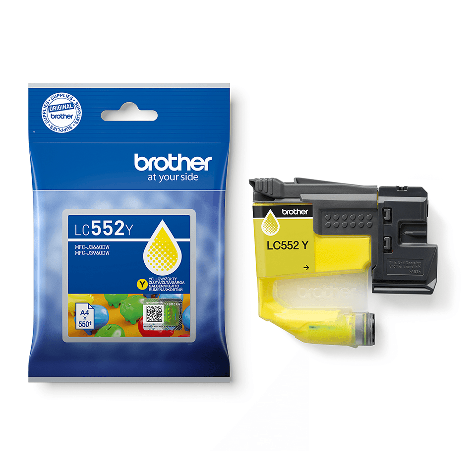 Cartus de Cerneala (0.55K) Brother LC 552 Yellow (LC-552Y, LC552Y)