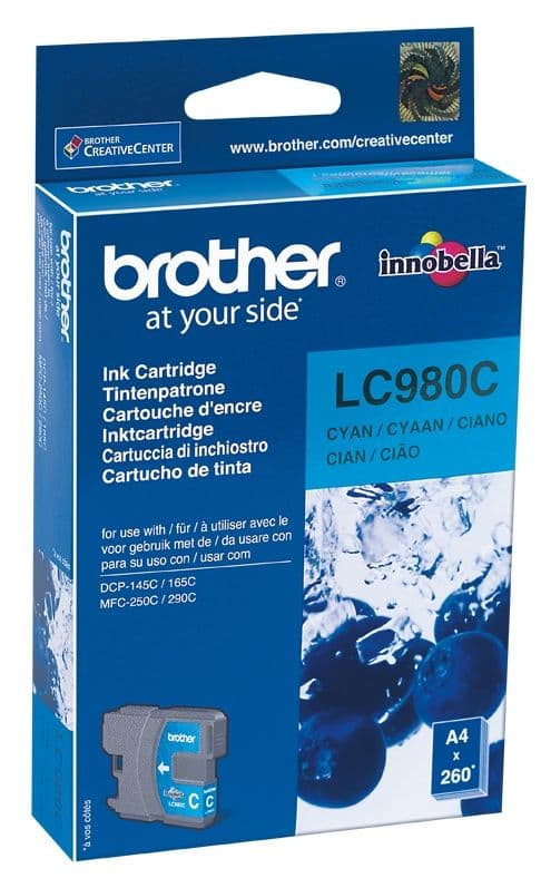 Cartus de cerneala Brother LC 980 Cyan (LC-980C, LC980C)