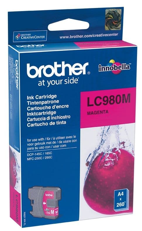 Cartus de cerneala Brother LC 980 Magenta (LC-980M, LC980M)