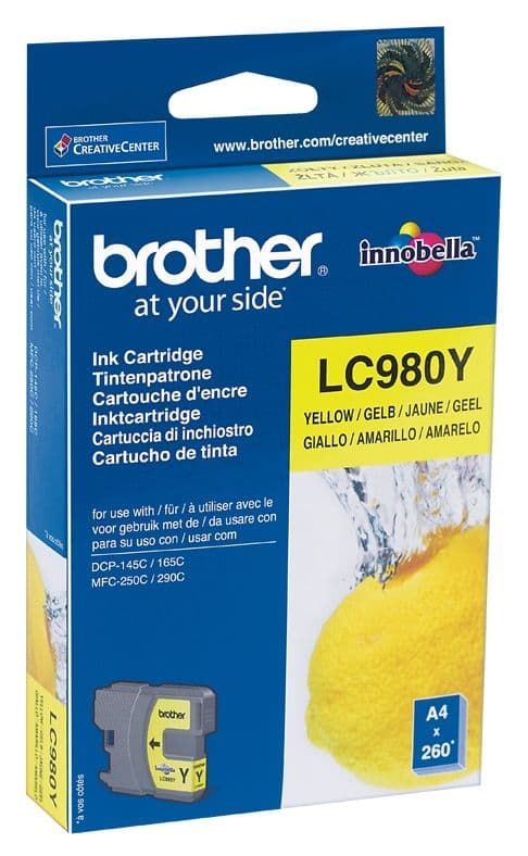 Cartus de cerneala Brother LC 980 Yellow (LC-980Y, LC980Y)