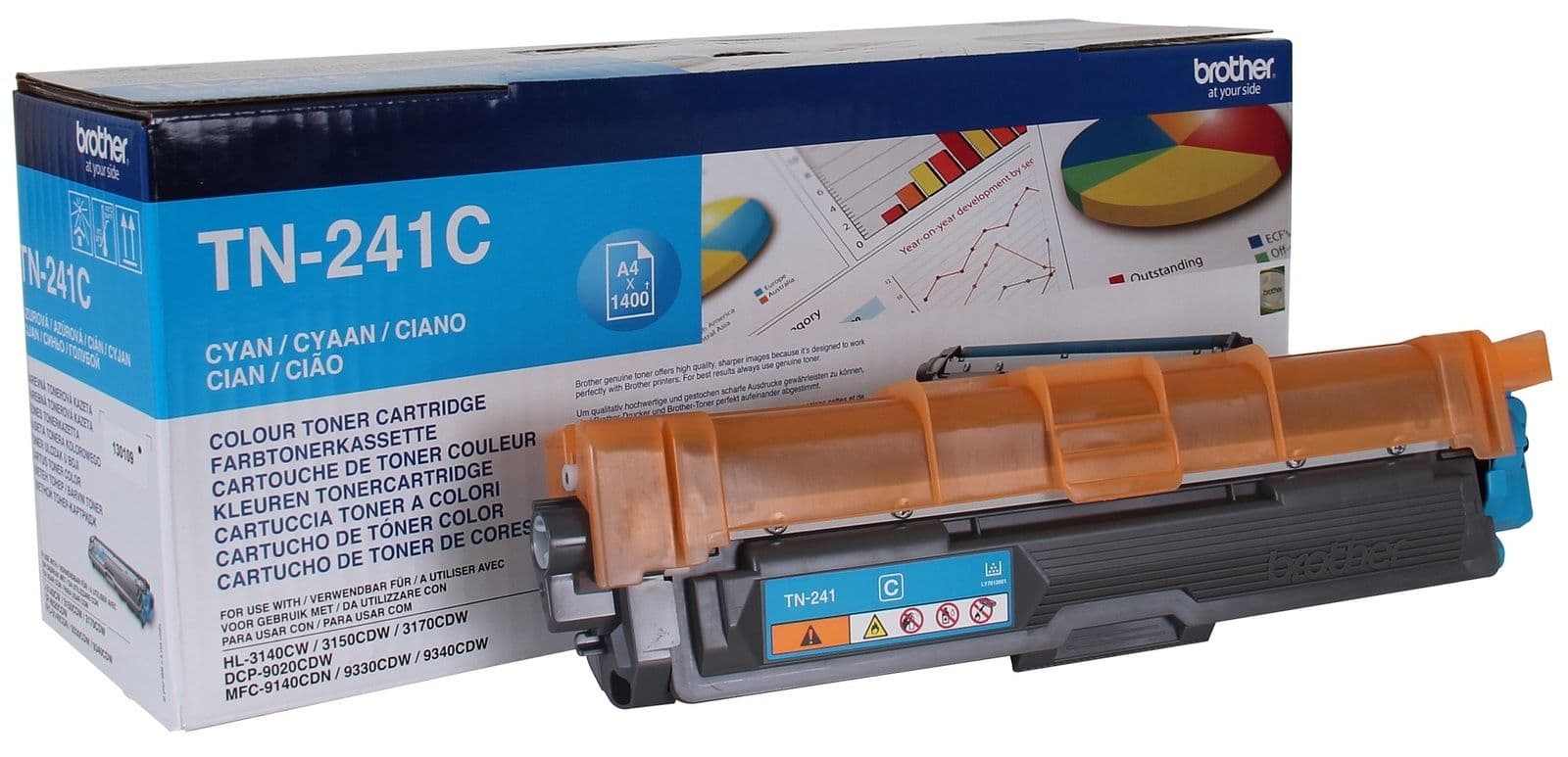 Cartus de toner (2.2K) Brother TN 241 Cyan (TN-241C, TN241C)