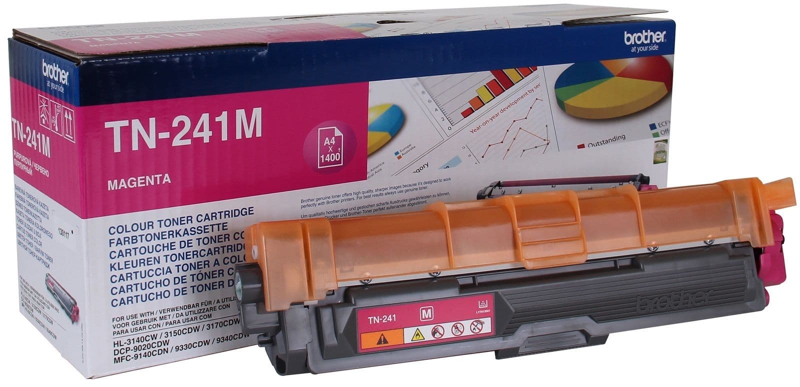 Cartus de toner (2.2K) Brother TN 241 Magenta (TN-241M, TN241M)