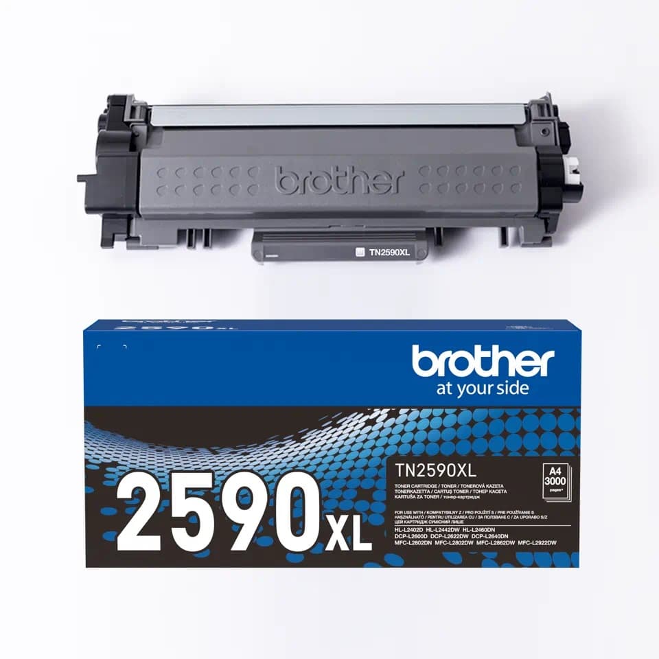 Cartus de toner (3K) Brother TN 2590 XL Black (TN-2590XL, TN2590XL)