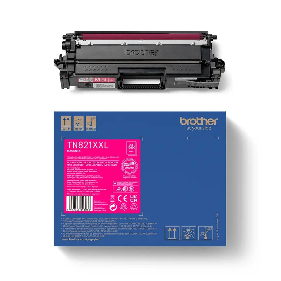Cartus de toner (12K) Brother TN 821XXL Magenta (TN-821XXLM, TN821XXLM)