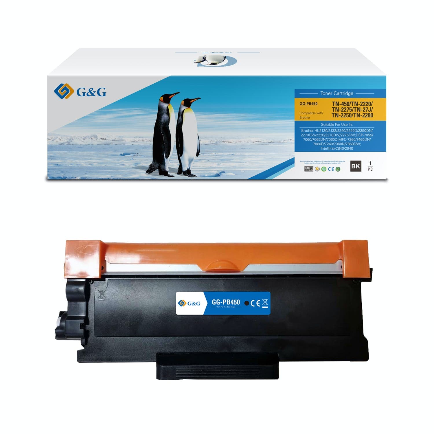 Toner Premium G&G (2.6K) Brother TN 2220 Black (TN-2220, TN2220)