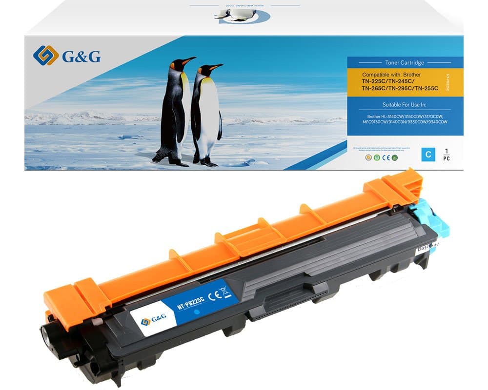 Toner Premium G&G (2.2K) Brother TN 245 Cyan (TN-245C, TN245C)