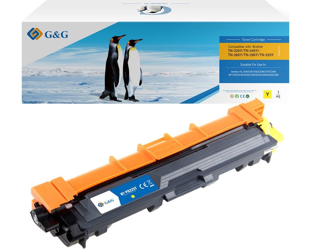 Toner Premium G&G (2.2K) Brother TN 245 Yellow (TN-245Y, TN245Y)