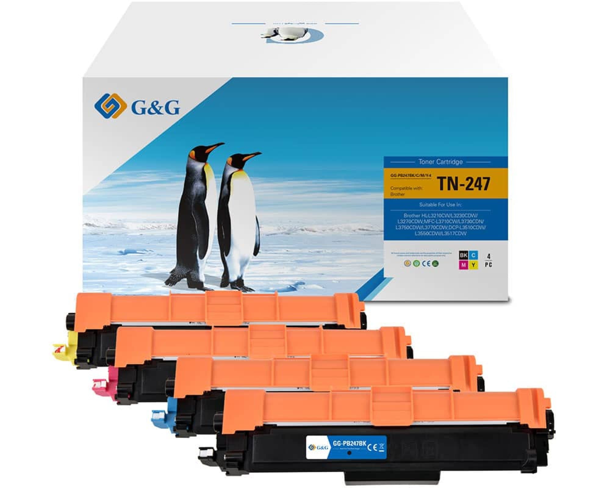 Pachet tonere premium G&G Brother TN 247 (TN-247, TN247)