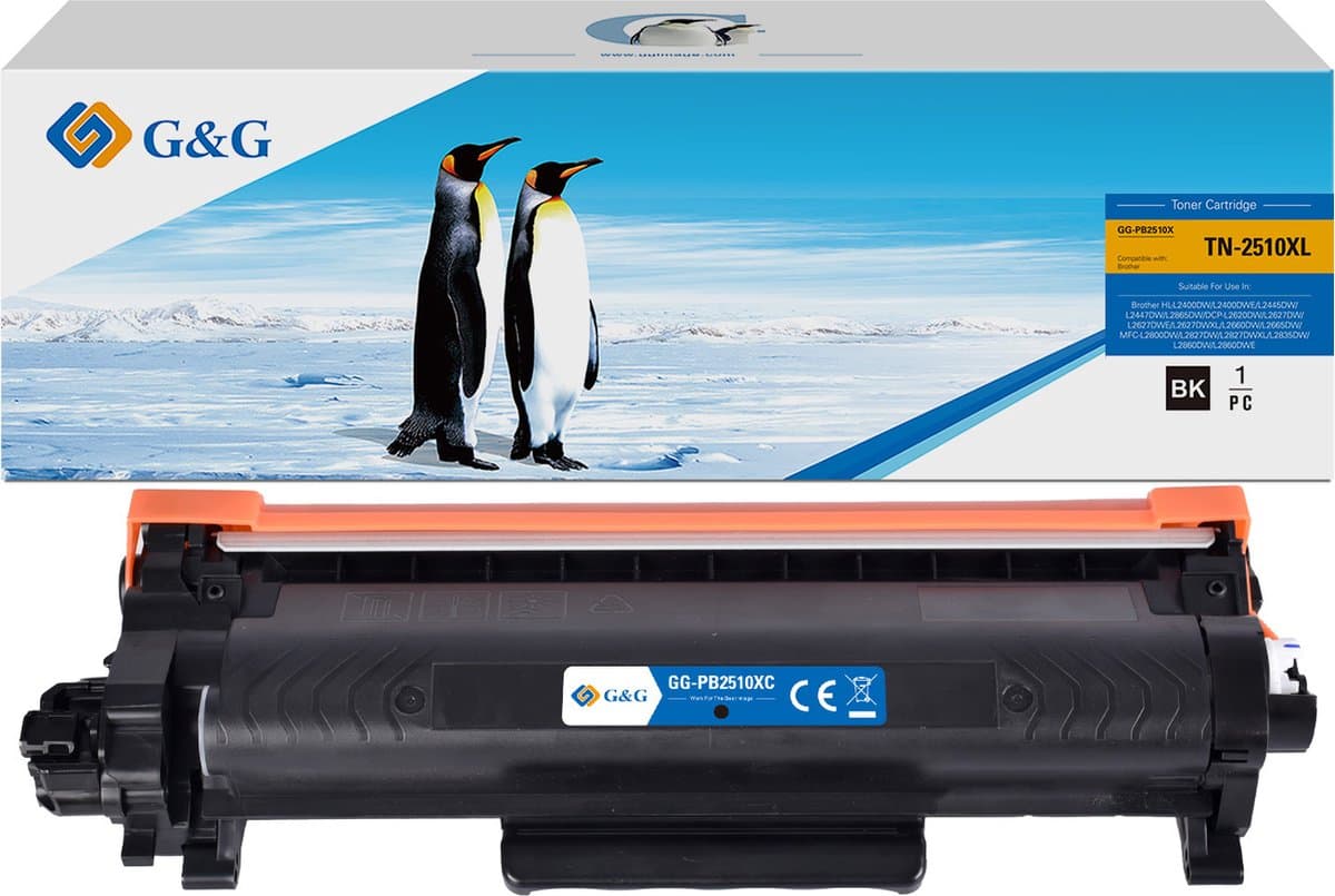 Toner Premium G&G (3K) Brother TN 2590 XL Black (TN-2590XL, TN2590XL)
