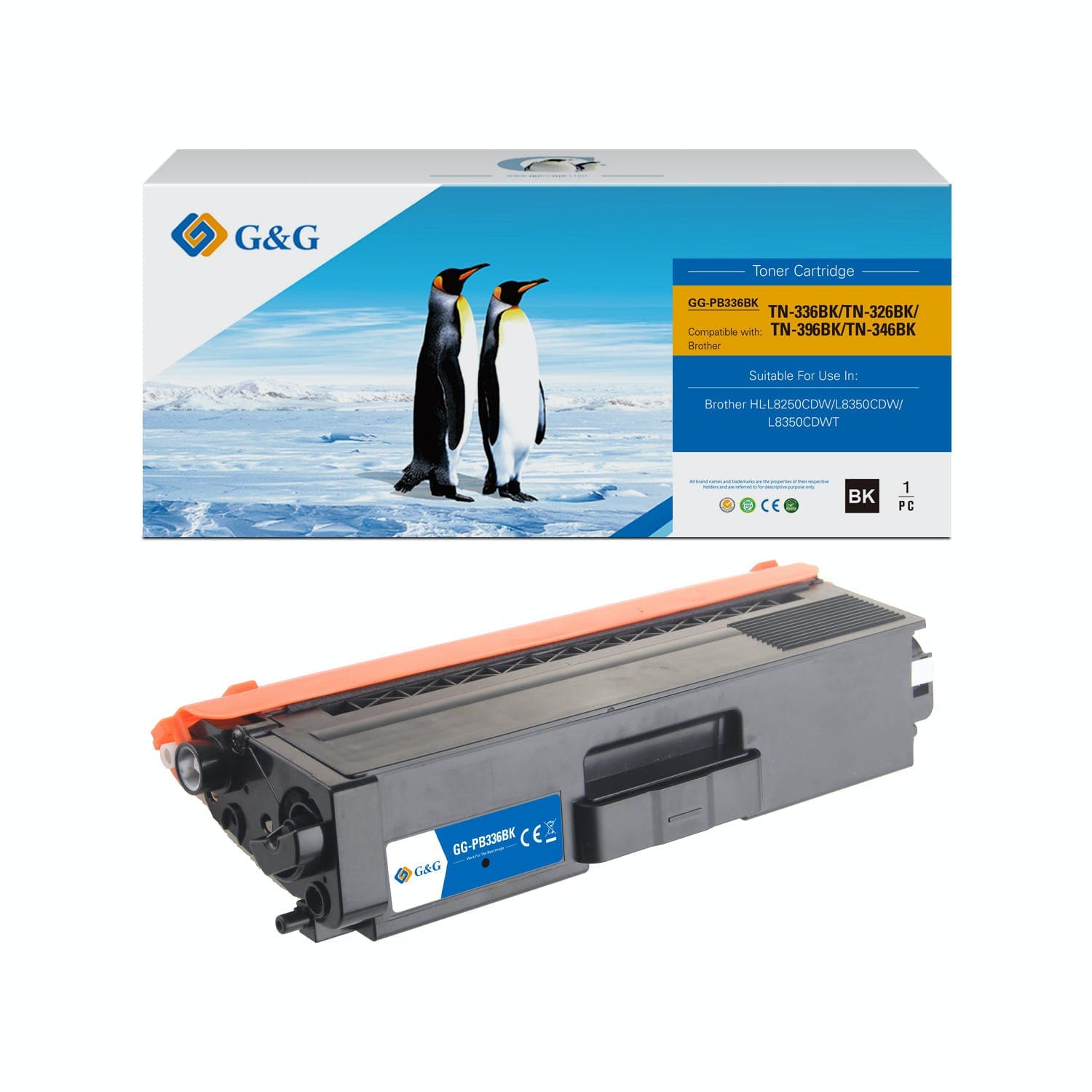 Toner Premium G&G (4K) Brother TN 326 Black (TN-326BK, TN326BK)
