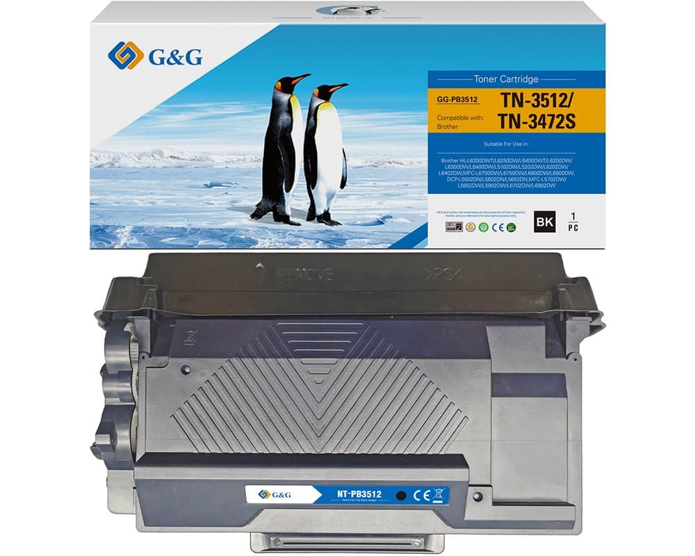 Toner Premium G&G (12K) Brother TN 3512 Black (TN-3512, TN3512)