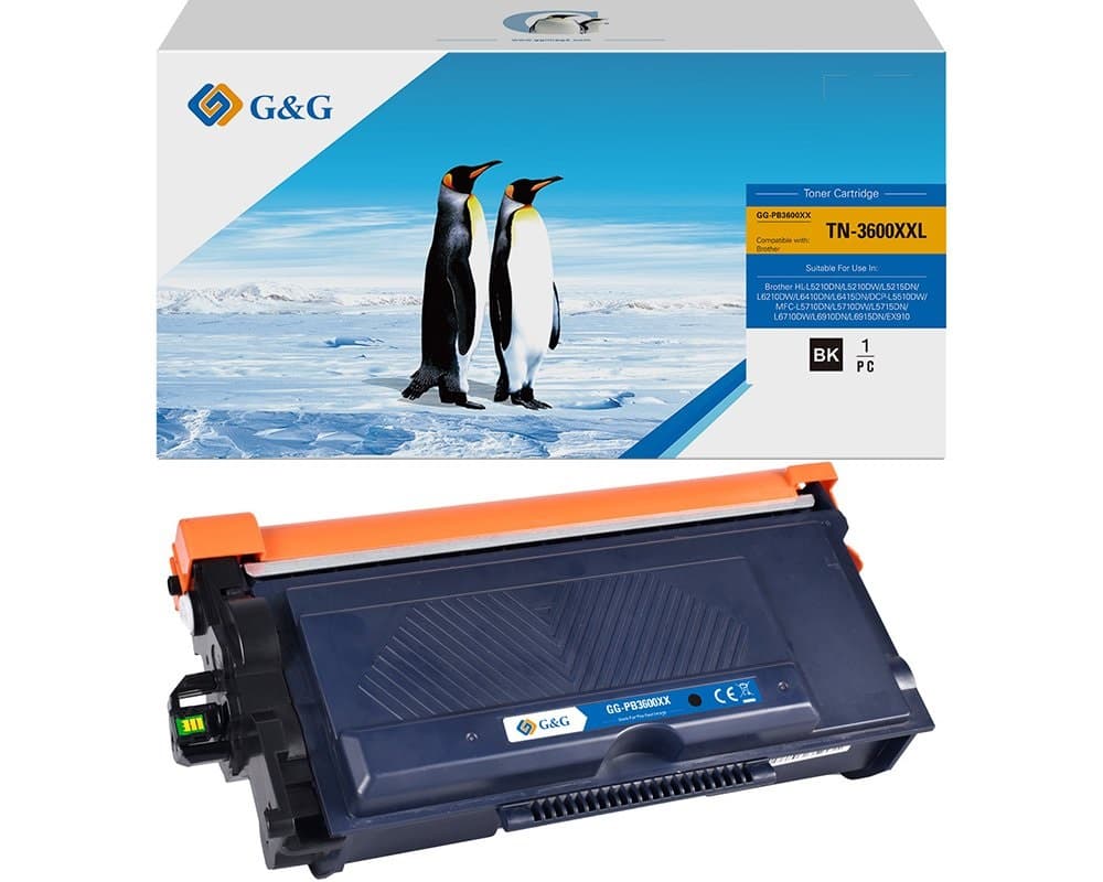 Toner Premium G&G (11K) Brother TN 3600 XXL Black (TN-3600XXL, TN3600XXL)
