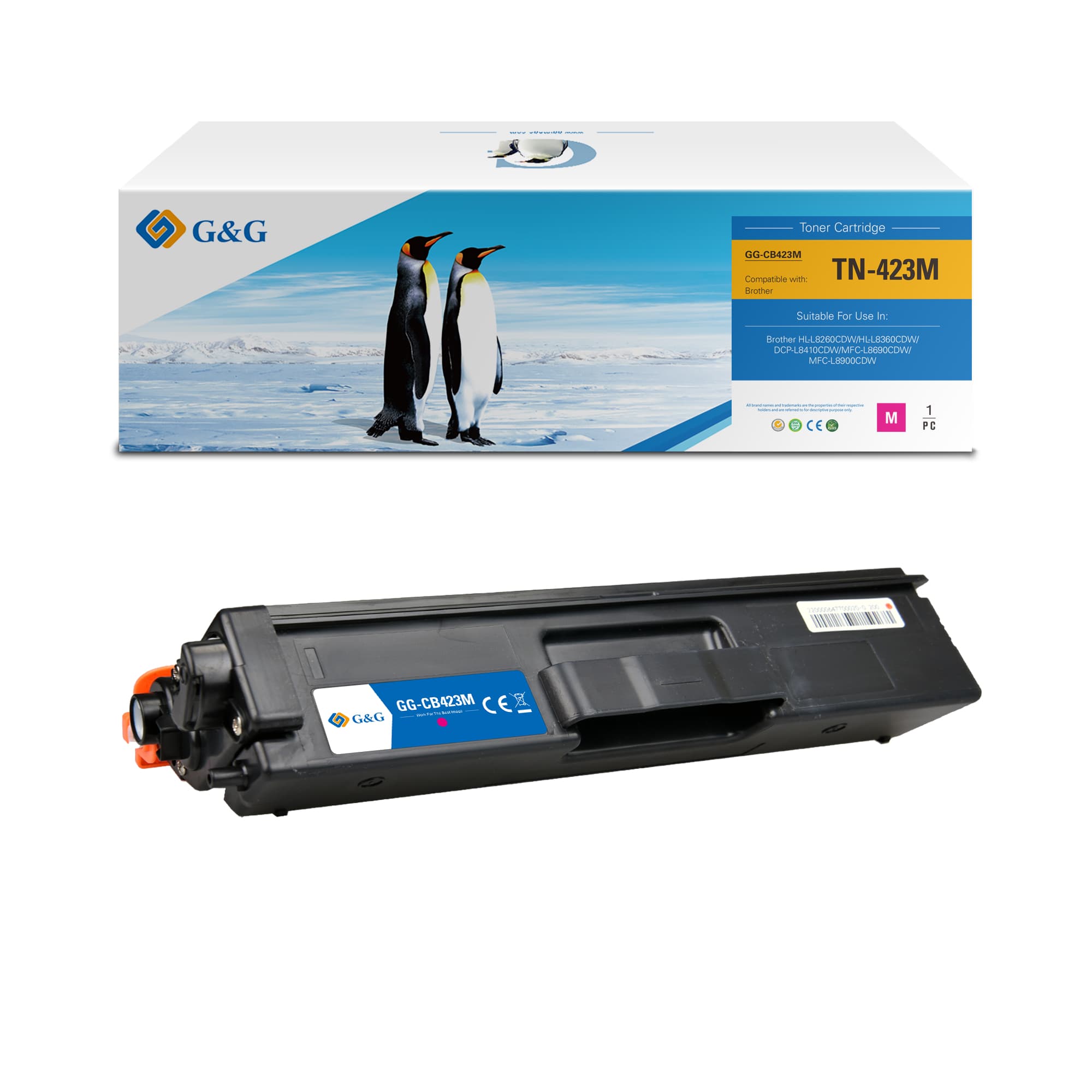 Toner Premium G&G (4K) Brother TN 423 Magenta (TN-423M, TN423M)