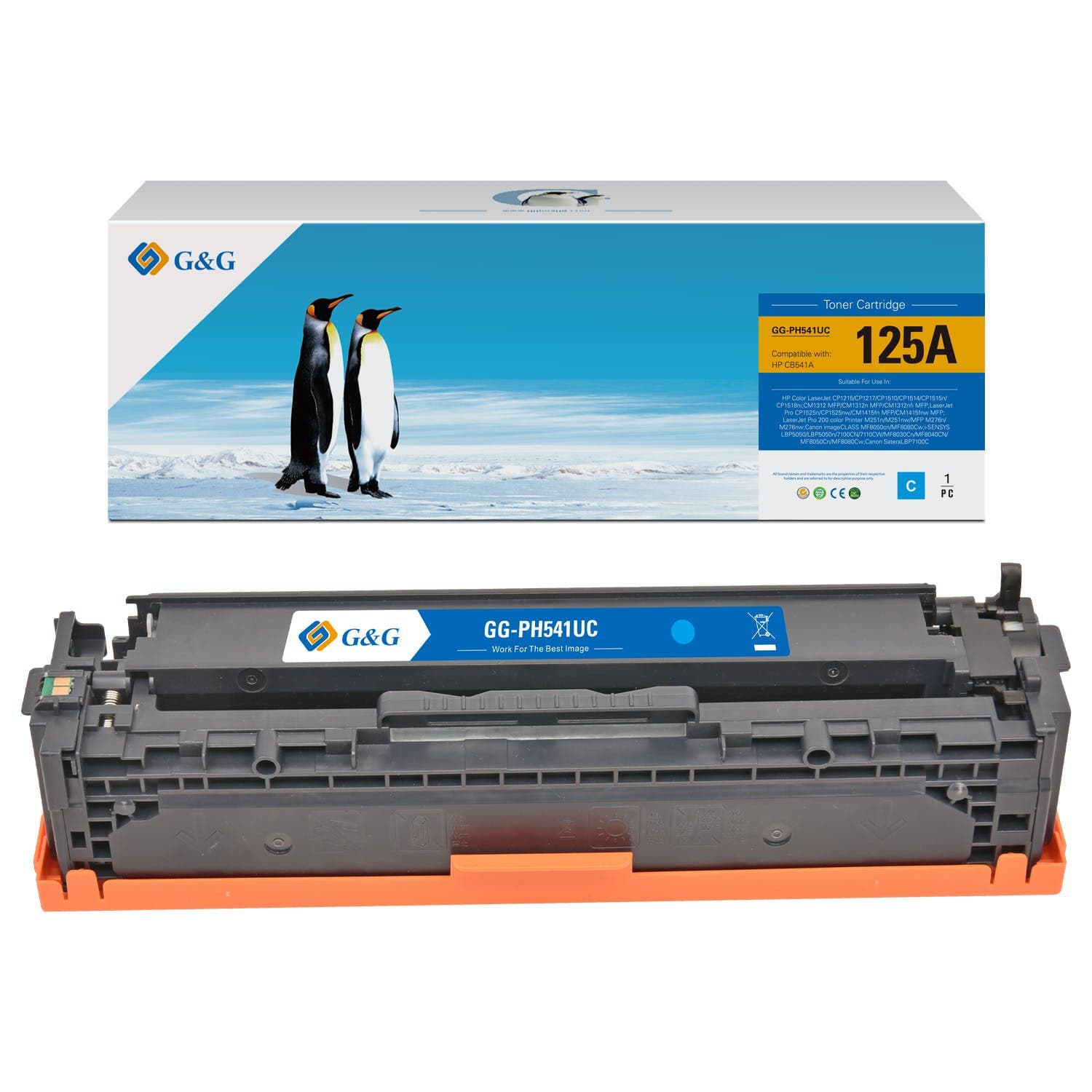 Toner Premium G&G (1.3K) HP 128A Cyan (CE321A)