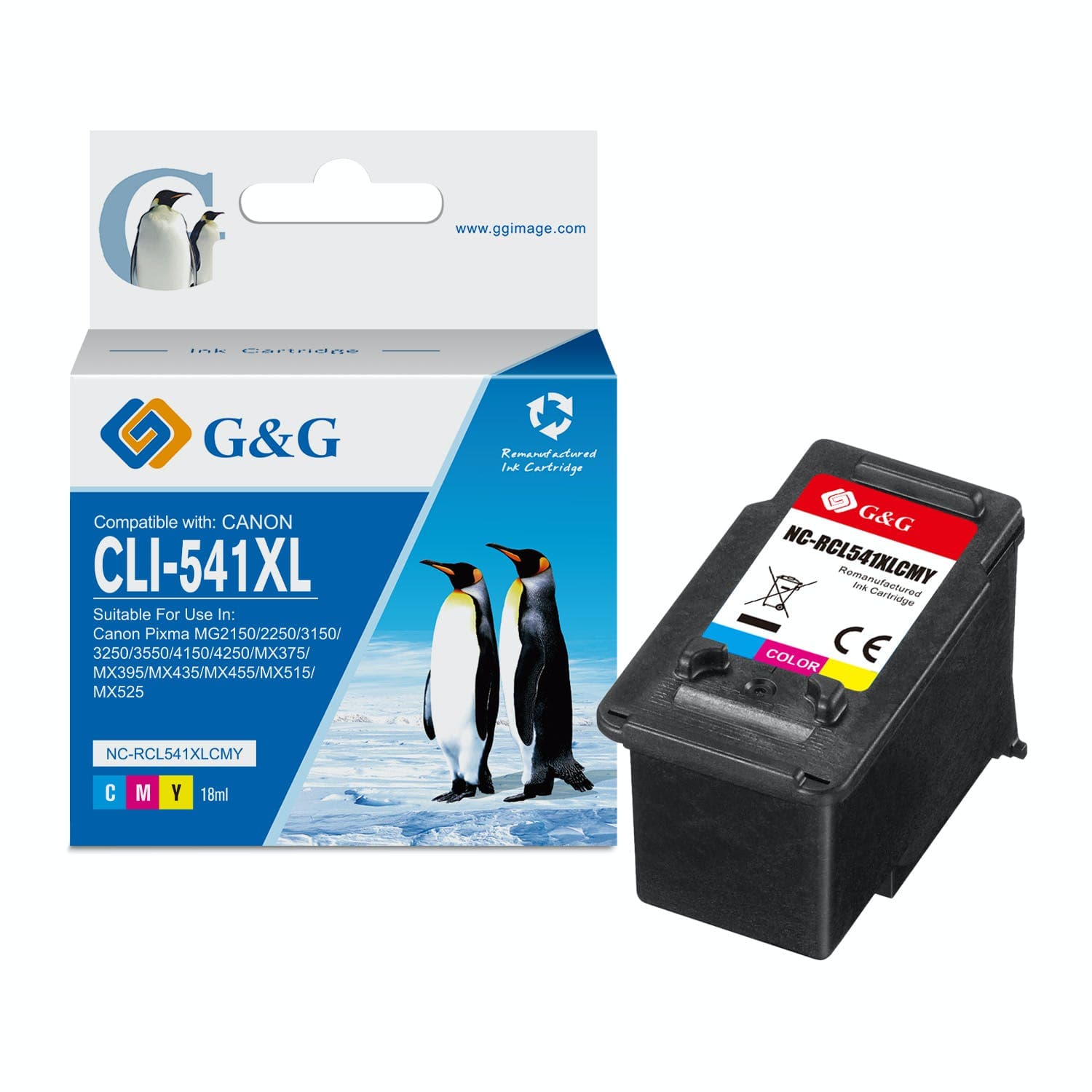 Cartus Premium G&G Canon CL-541XL Color (5226B005, CL541XL CMY)