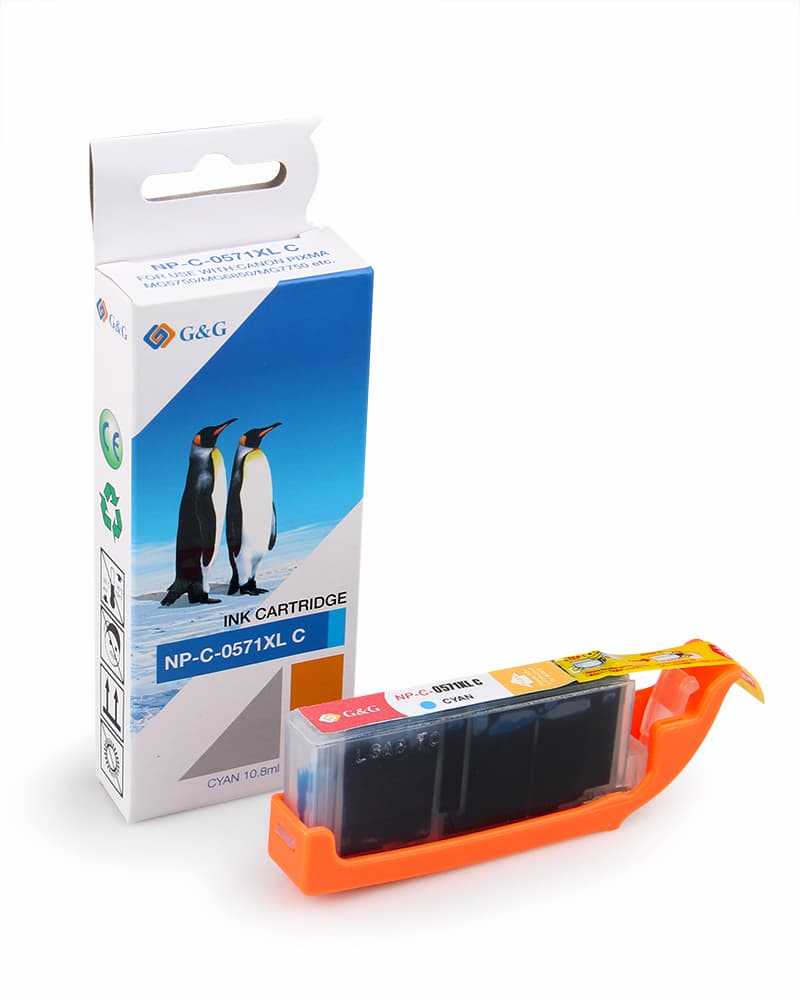 Cartus Premium G&G Canon CLI-571C XL Cyan (0332C001, CLI571CXL)