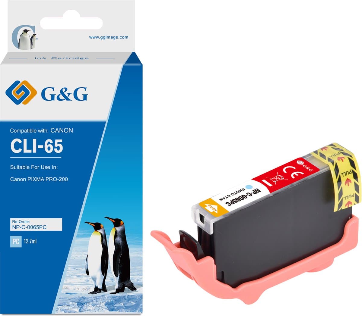 Cartus Premium G&G Canon CLI-65PC Photo Cyan (4220C001, CLI65PC)