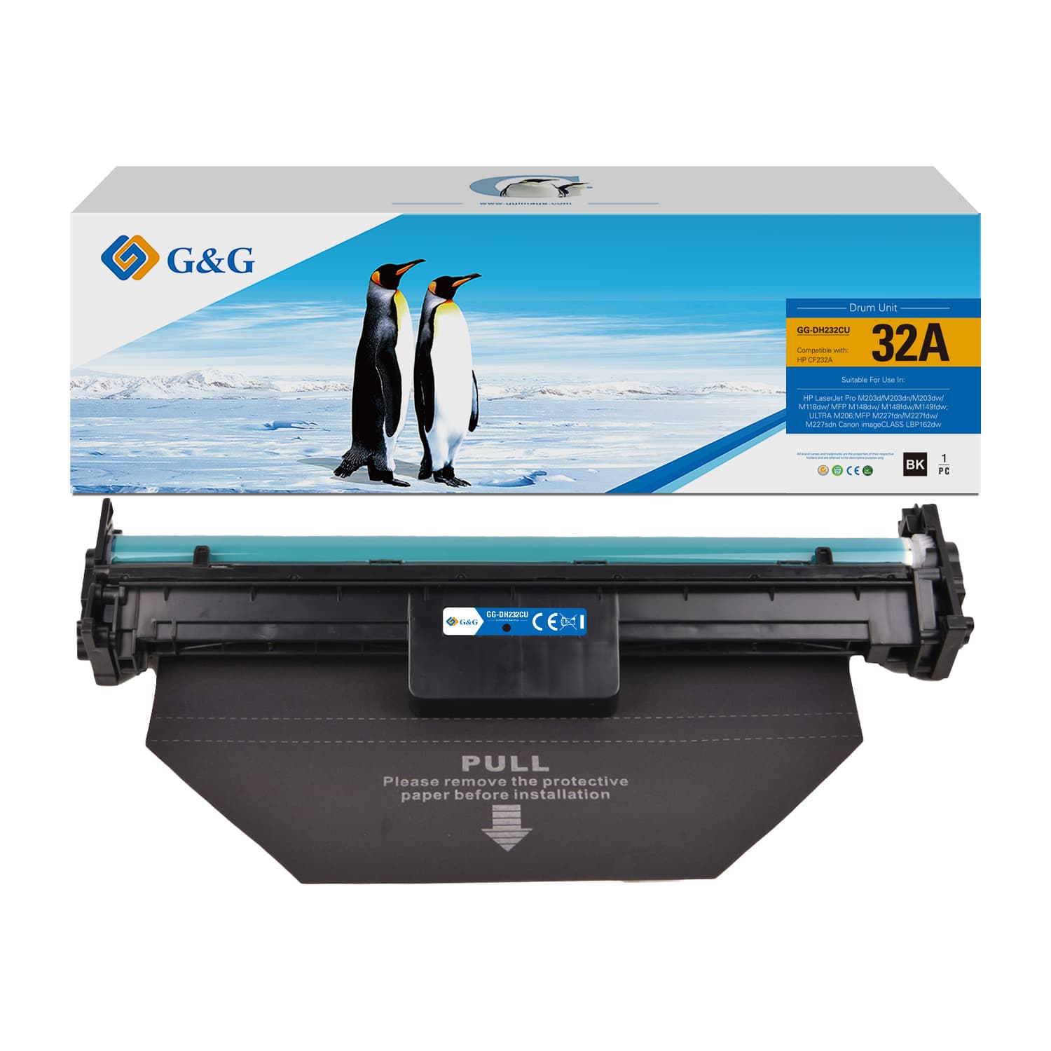 Unitate de cilindru Premium G&G (23K) Canon 051 Black (2170C001, CRG-051, CRG051)