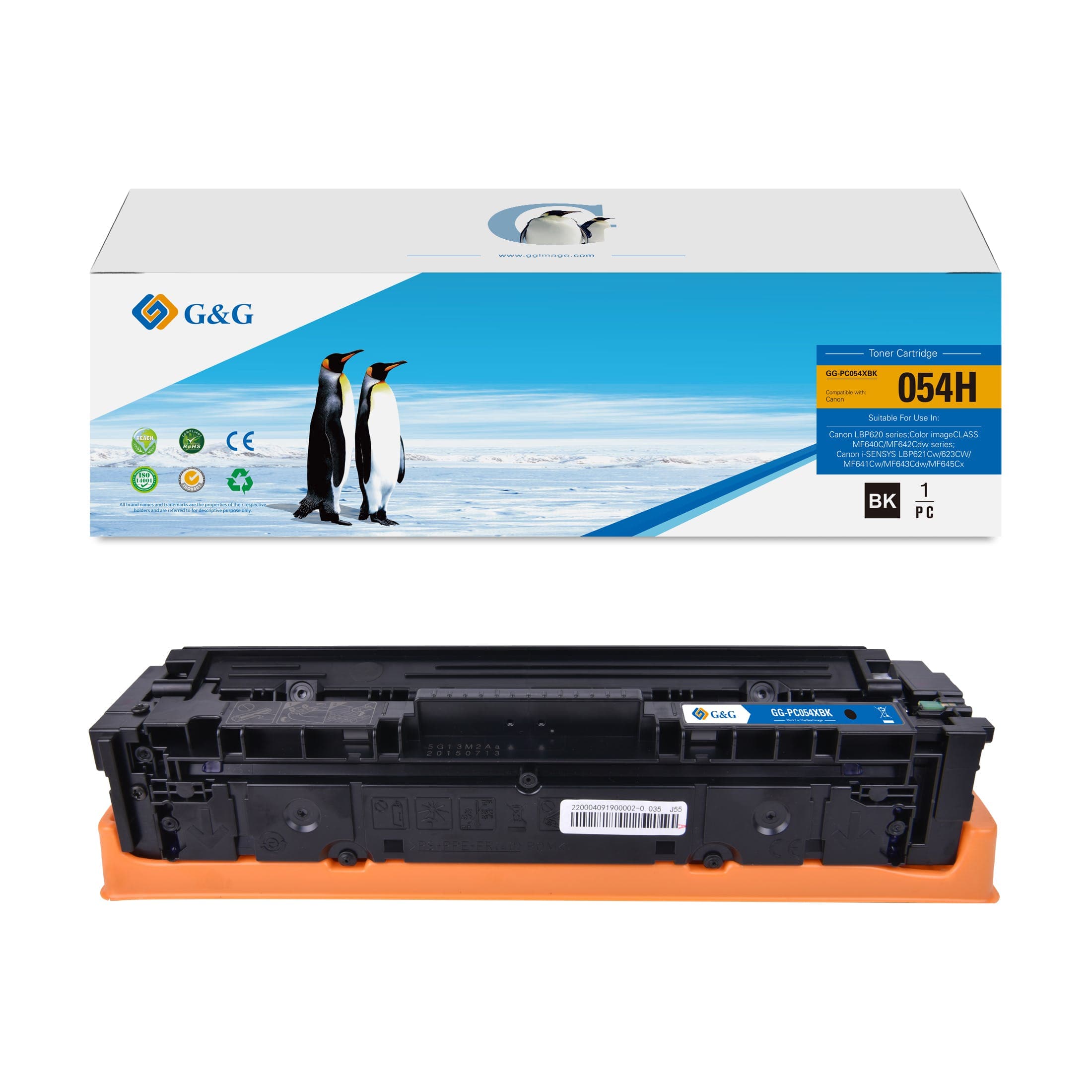 Toner Premium G&G (3.1K) Canon 054H Black (3028C002, CRG-054HBK, CRG054HBK)