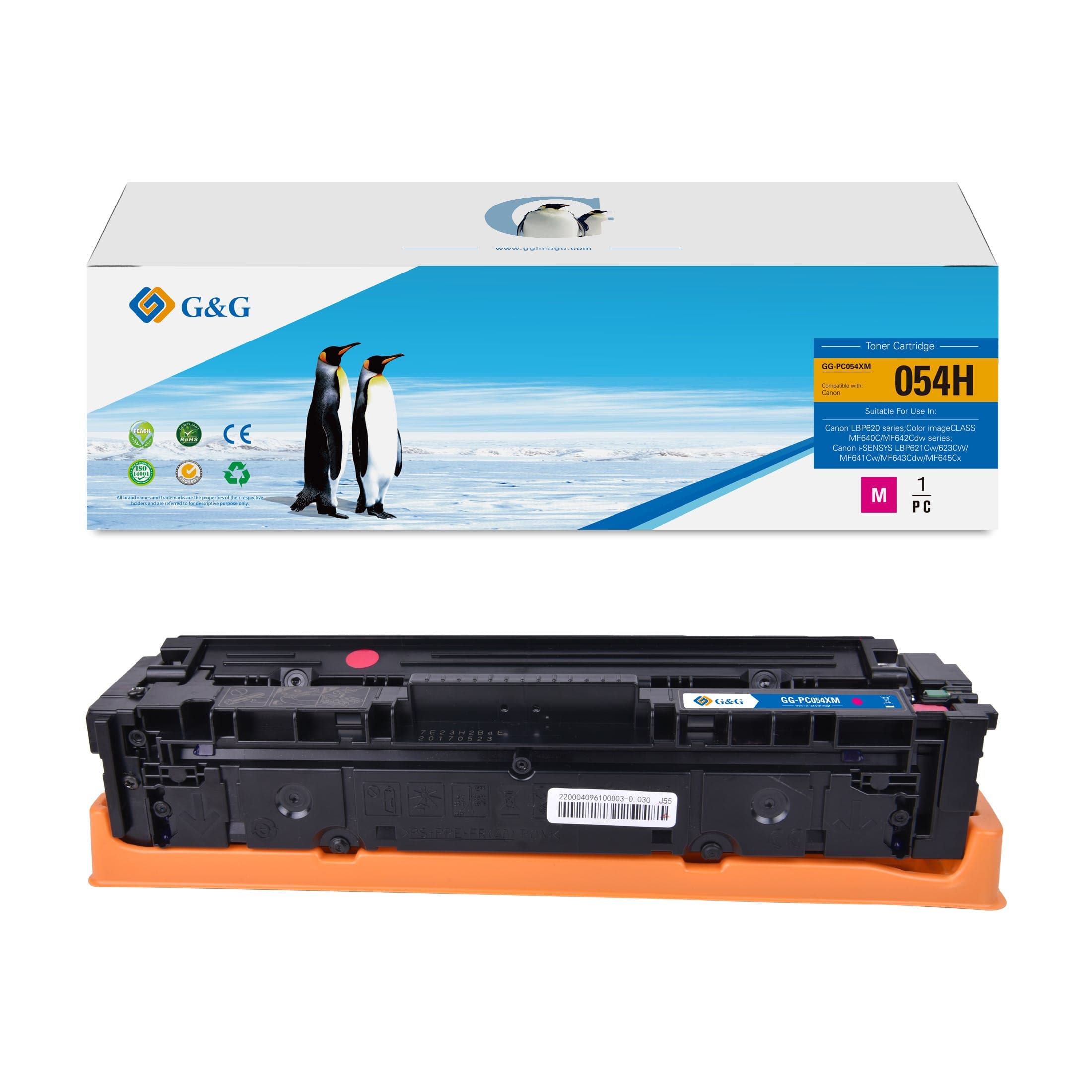 Toner Premium G&G (2.3K) Canon 054H Magenta (3026C002, CRG-054HM, CRG054HM)