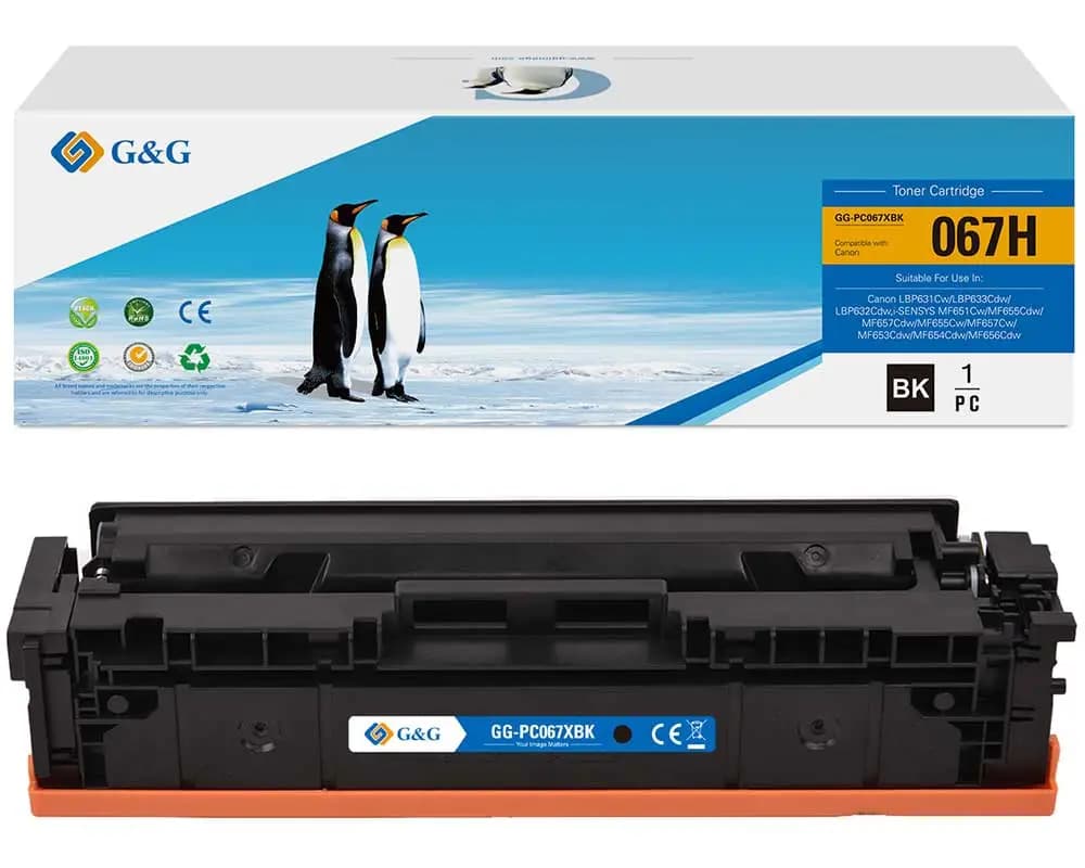 Toner Premium G&G (1.35K) Canon 067 Black (5102C002, CRG-067BK, CRG067BK)