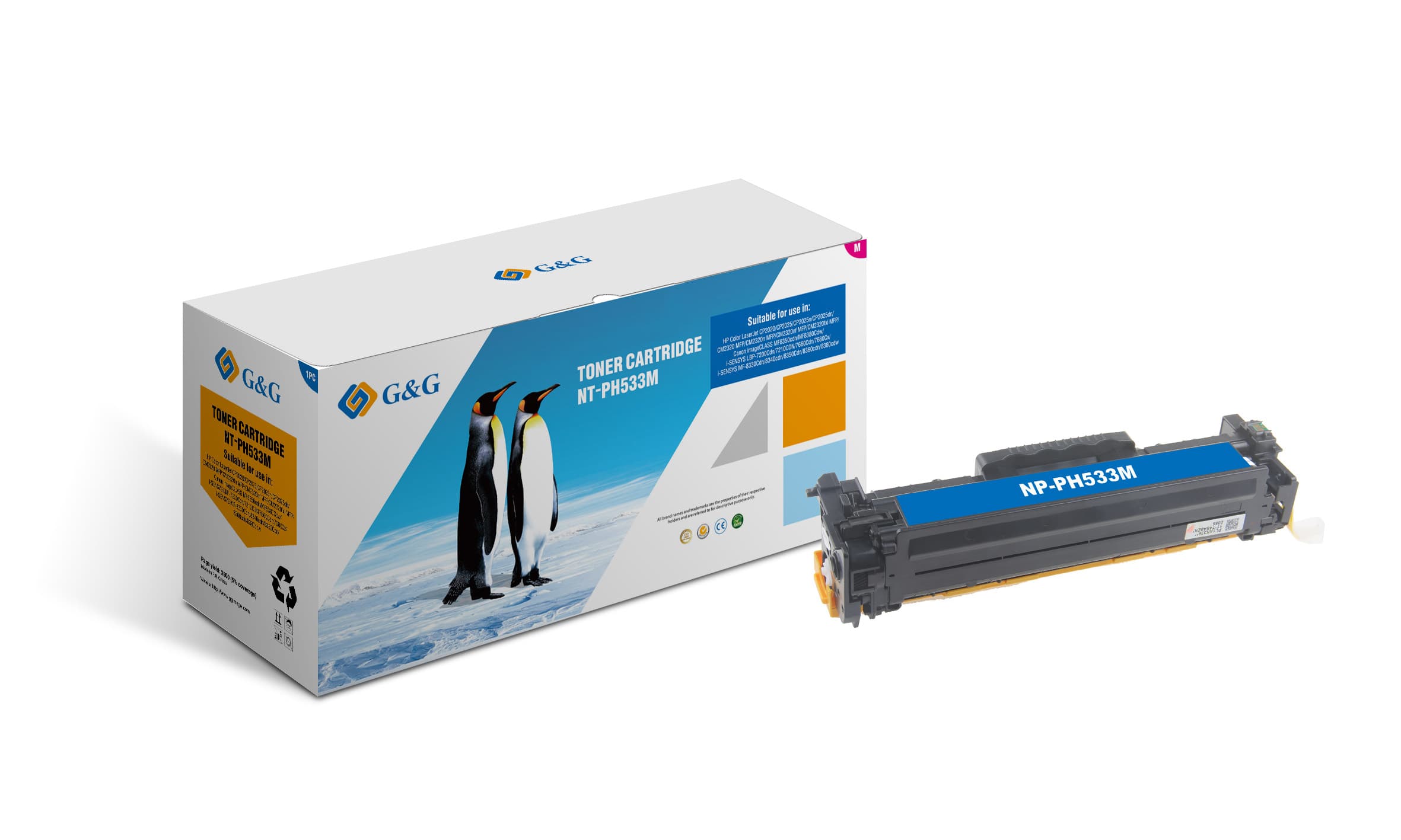 Toner Premium G&G (2.8K) Canon 718 Magenta (2660B002, CRG-718M, CRG718 M)